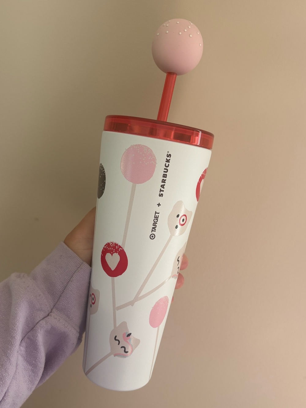 Target Starbucks cake pop stainless steel Tumbler with cake pop topper fall 2026